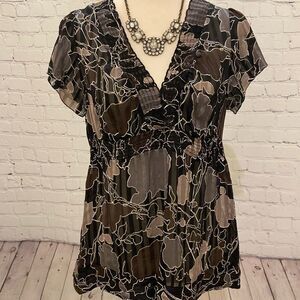 NWOT {BCBG} Sheer blouse